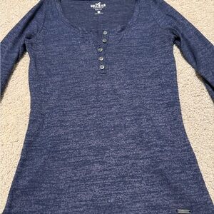 Hollister Navy Slim Tee